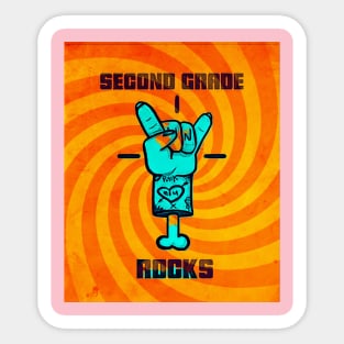 Second Grade Rocks Sticker